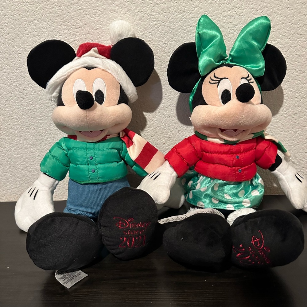 Christmas Mickey Mouse stuffed animal